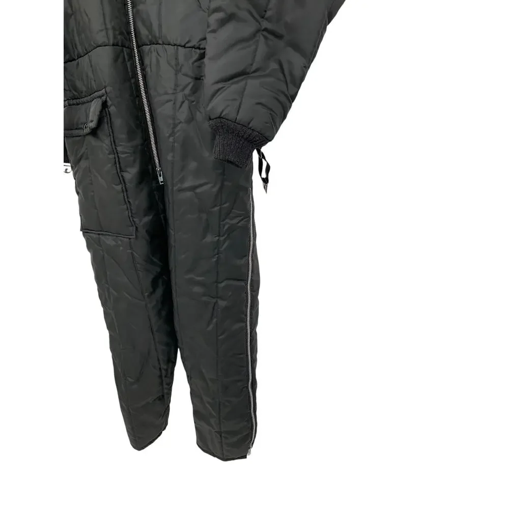 Vintage JC Penny Snowmobile Apparel Snow Suit Black USA Made Mens Large Reg